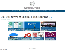 Tablet Screenshot of globalpeek.com
